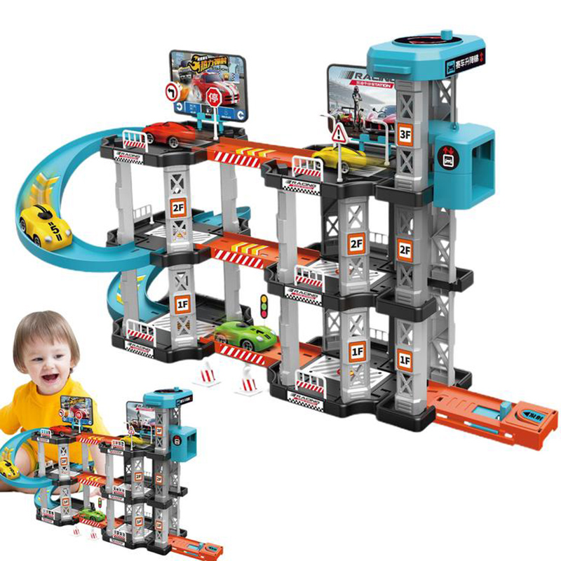 Catapult Launcher Toy - Racing Rail Car Toys Children Garage
