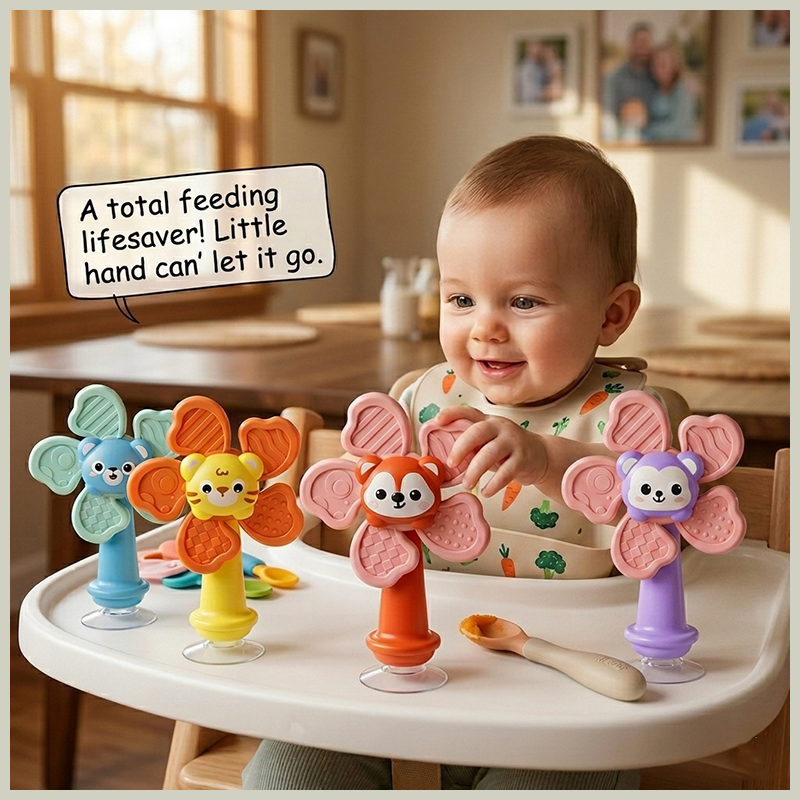 Kids Quiet Toys - Children High Chair Toys Suction Cup