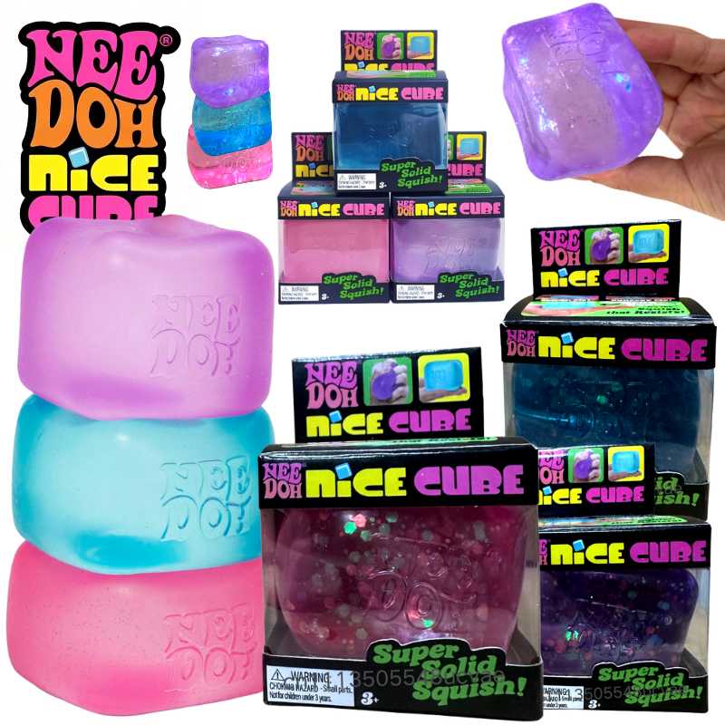 Kids Quiet Toys - Nee Doh Nice Cube Glitter Cube