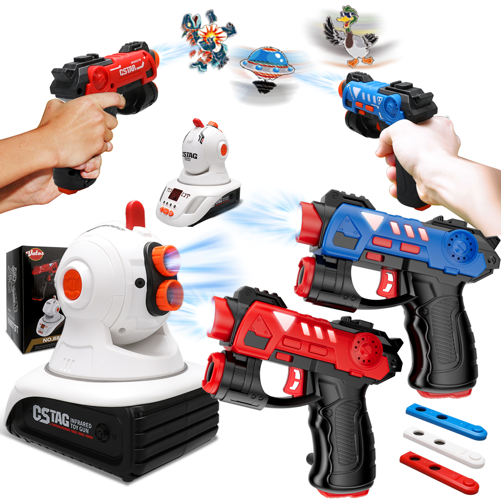 Laser Tag Set Kids - CSTAG Projector Duck UFO Hunting Shooting