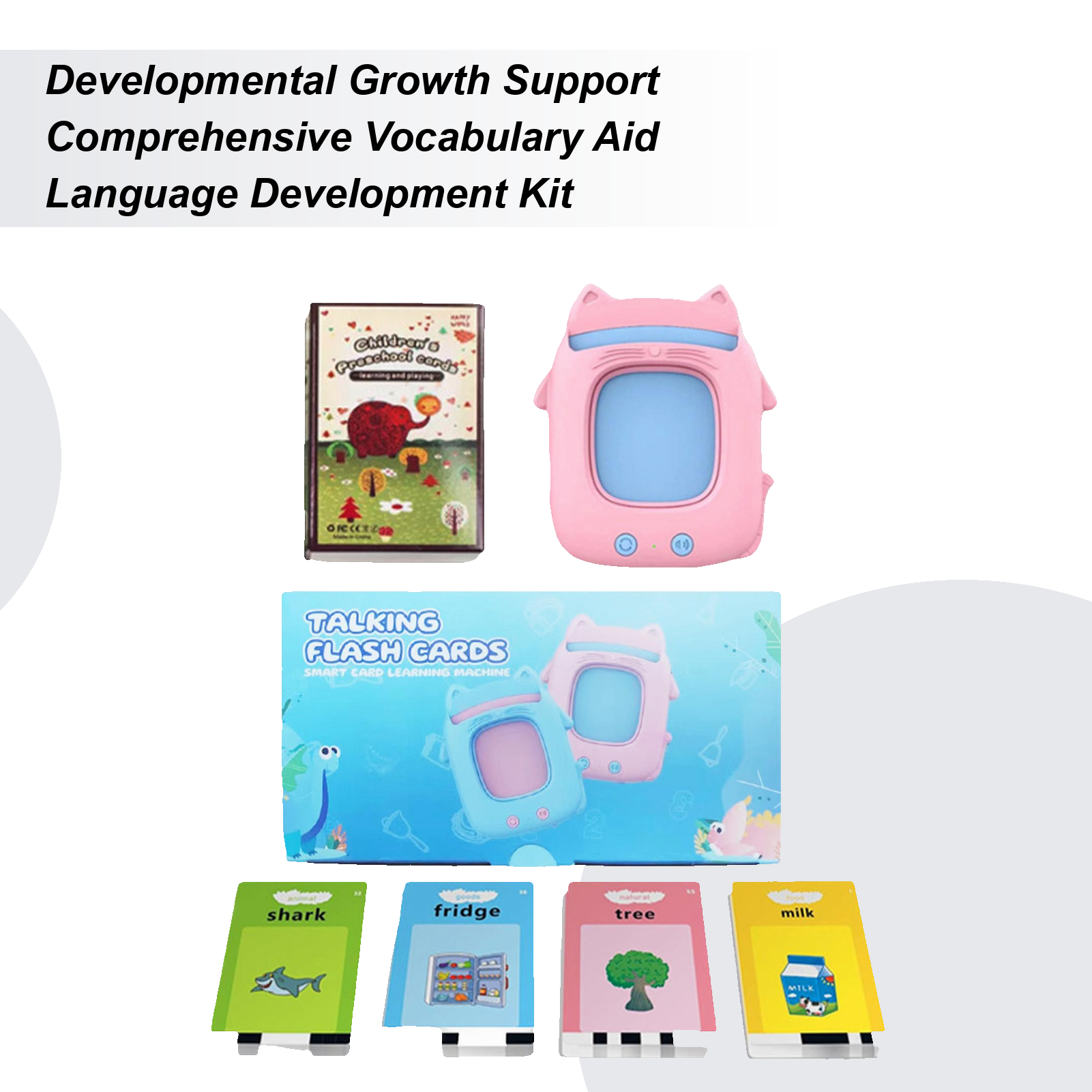 Educational Flash Card - Talking Cards For Toddler Talking Flash