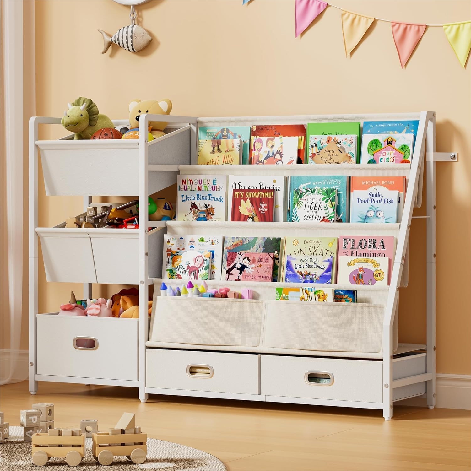 Kids' Toy - Kids Bookshelf and Toy Storage with