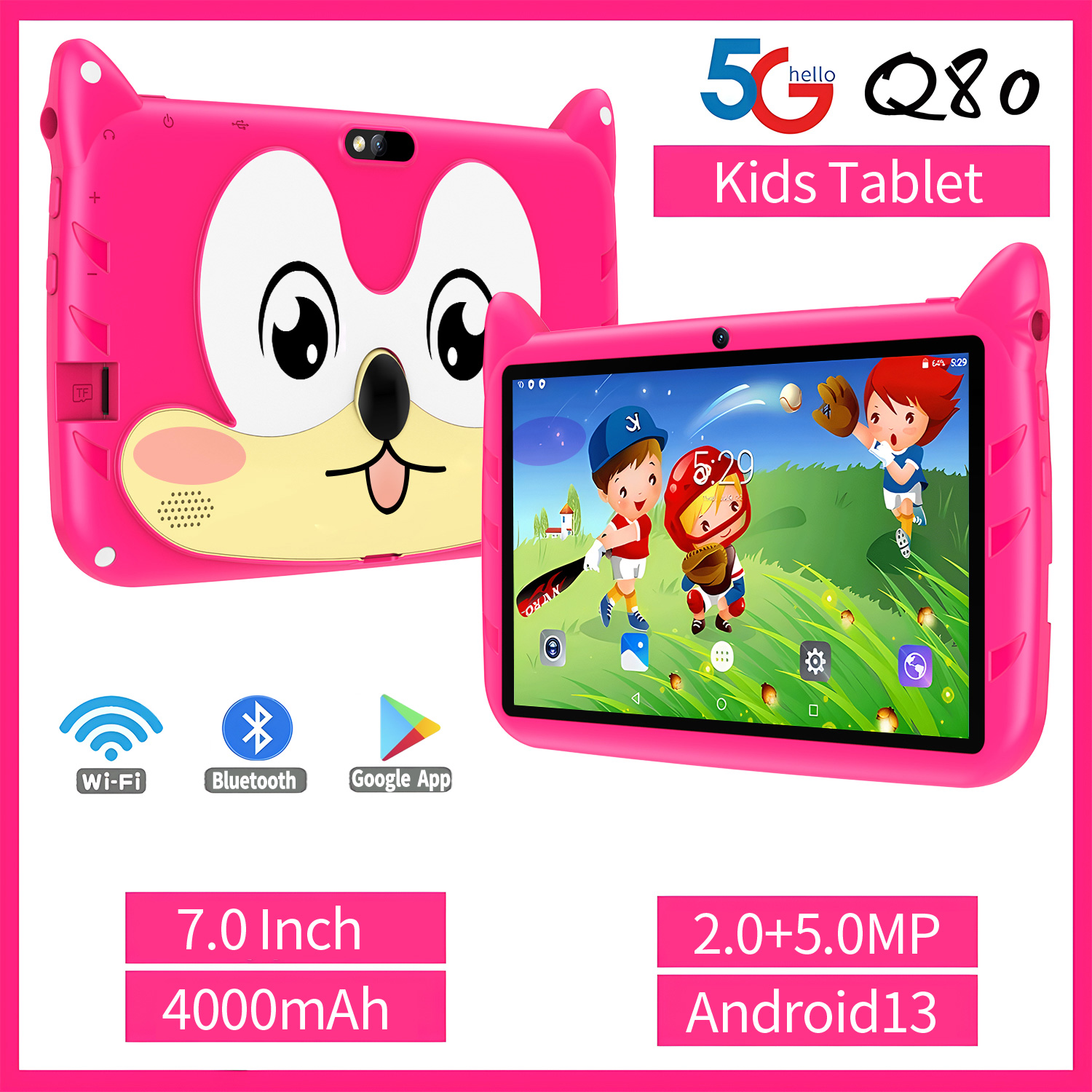 Learning Tablet Kids - New Kids 7-inch Tablet Android 13