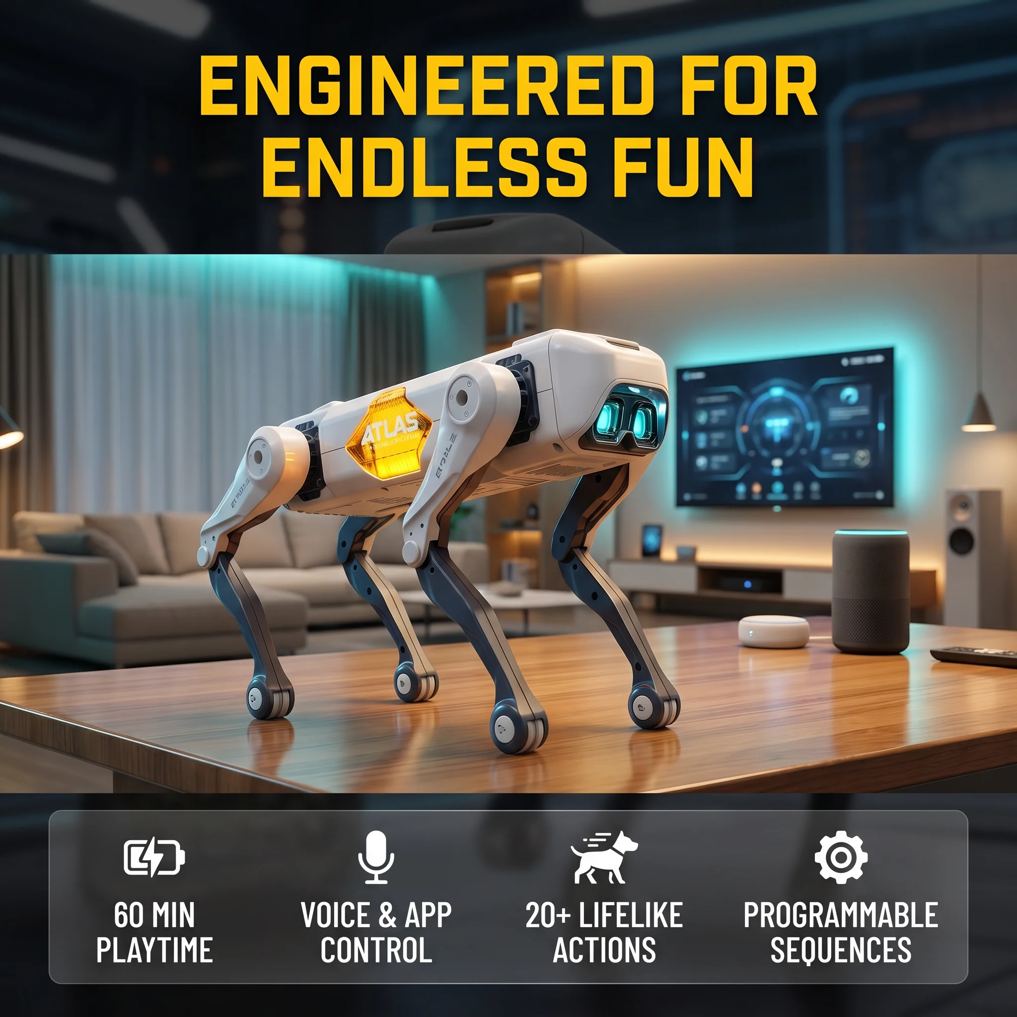 Kids Toys Idea - AI Smart Robot Dog, Voice &