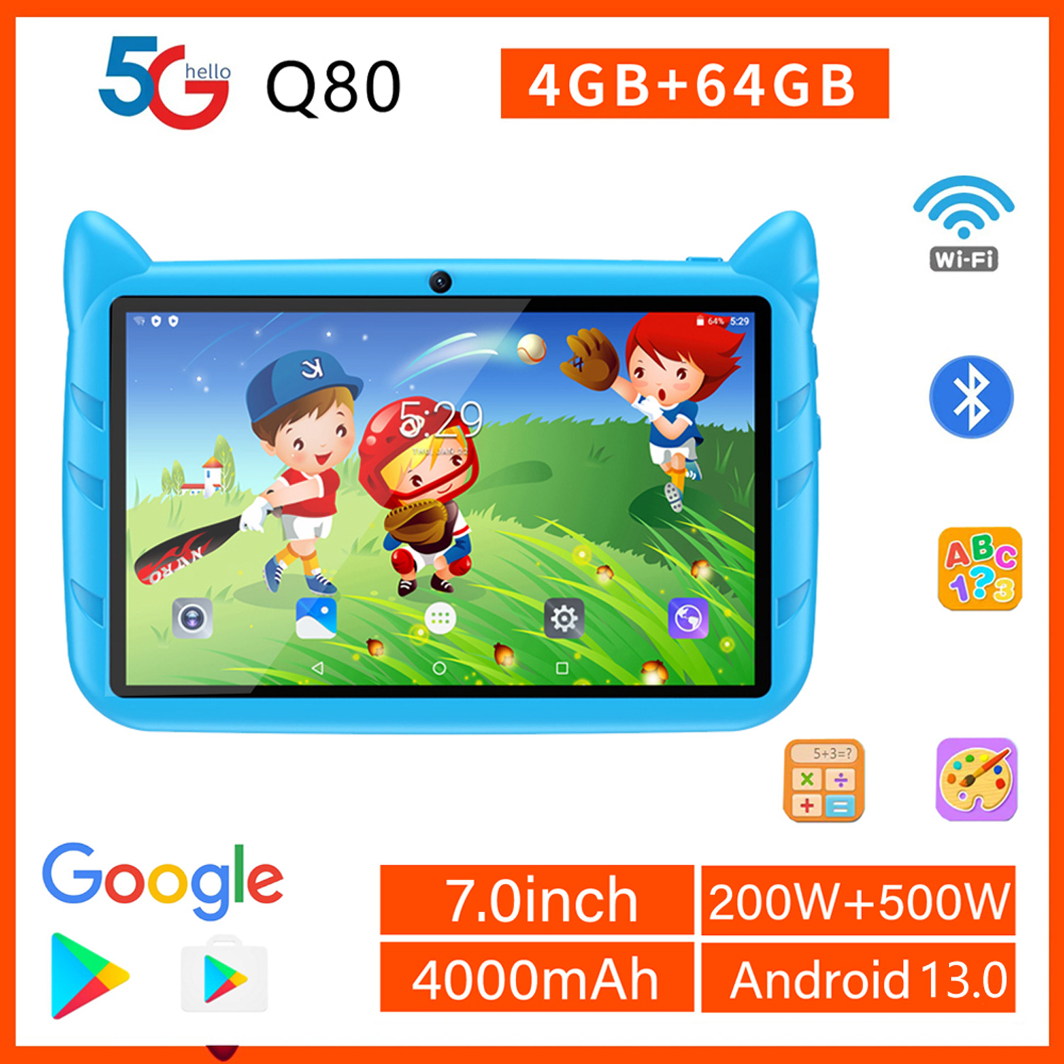 Learning Tablet Kids - New 7 Inch Global Version 5G