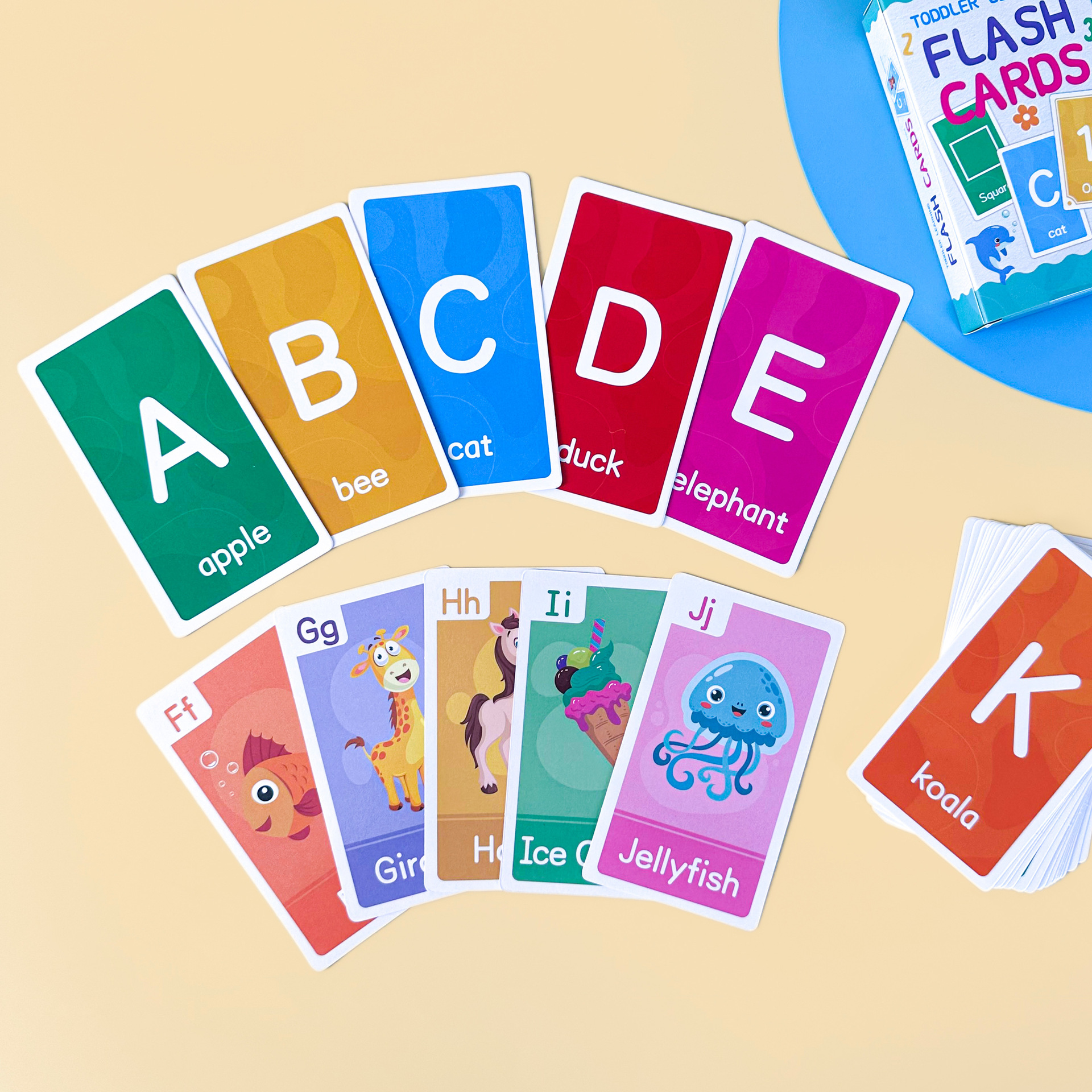 58 Pcs ABC Alphabet Flashcards - Educational Flash Card のレビューと価格
