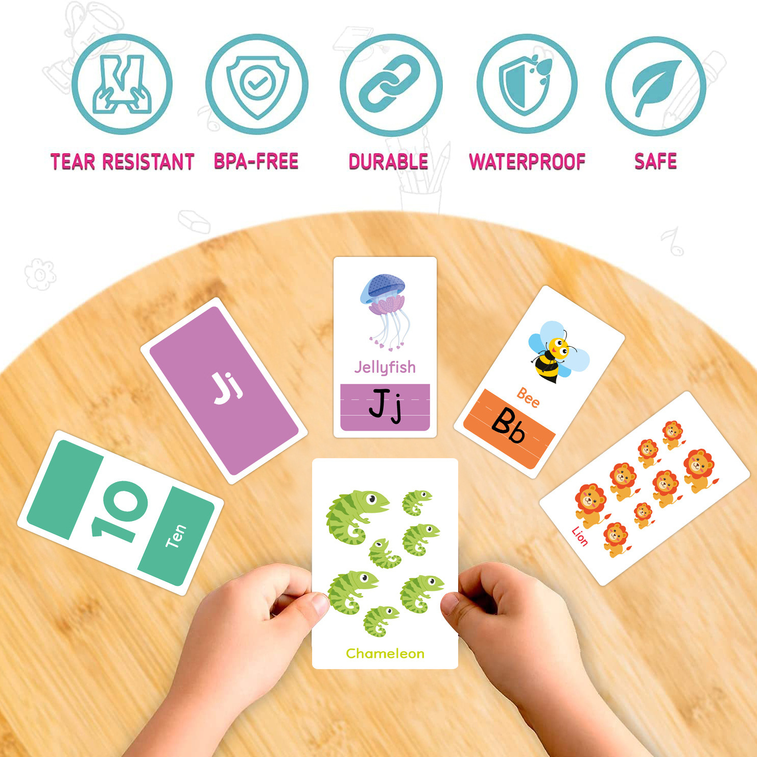 58 Pcs ABC Alphabet Flashcards - Educational Flash Card のレビューと価格