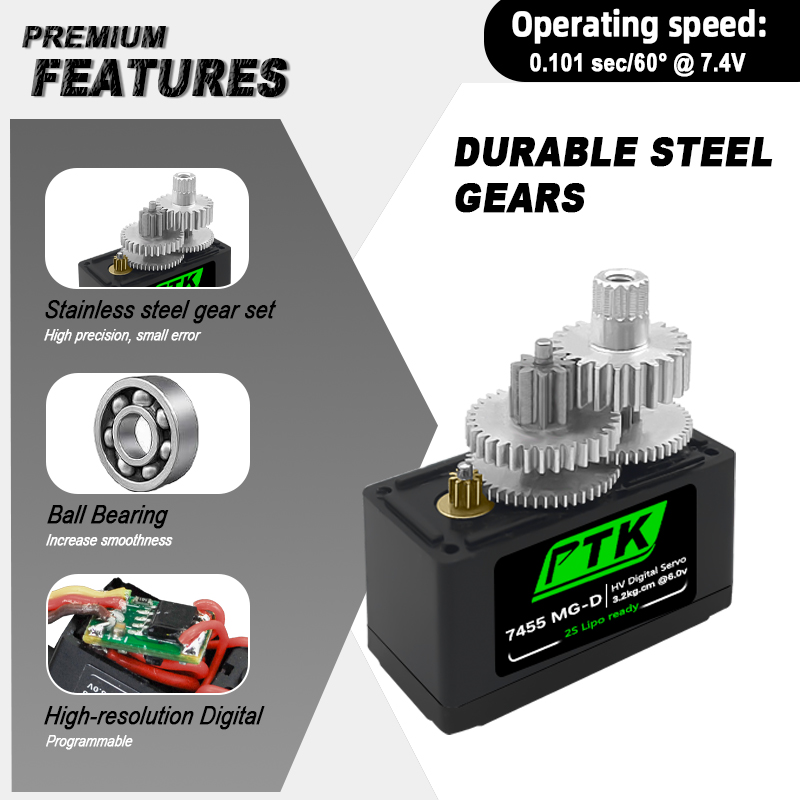 PTK 7455MG-D servo 12g Digital - Kids Toys Remote Car のレビューと価格