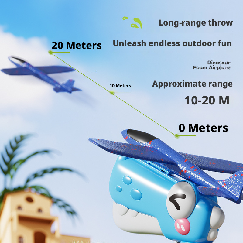 New Dinosaur Foam Airplane Lau - Catapult Launcher Toy のレビューと価格