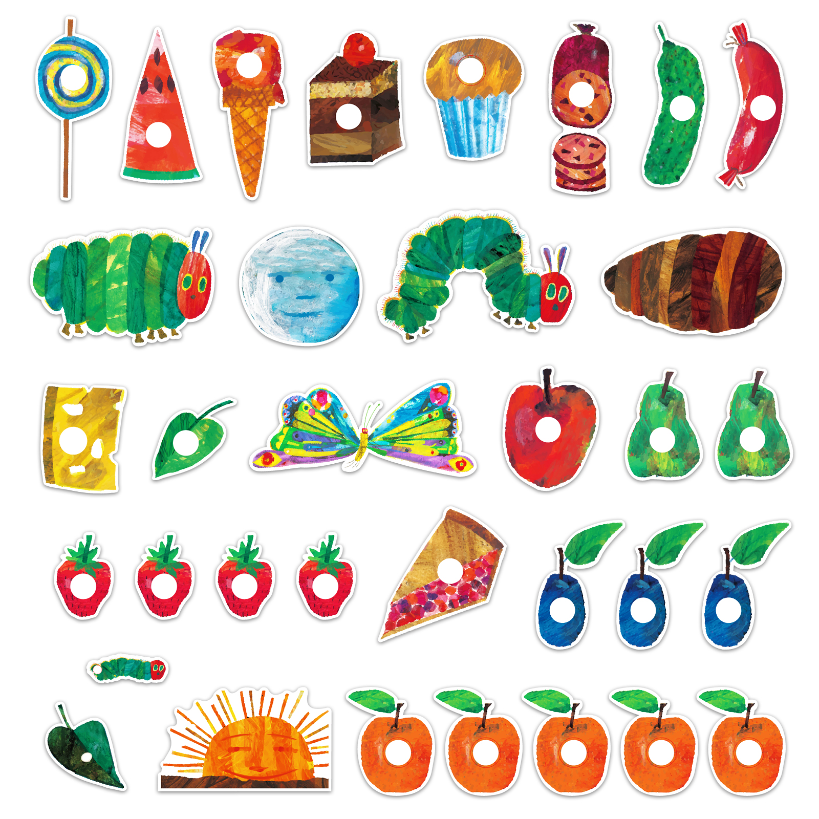 34Pcs The Very Hungry Caterpil - Kids Toys Very のレビューと価格