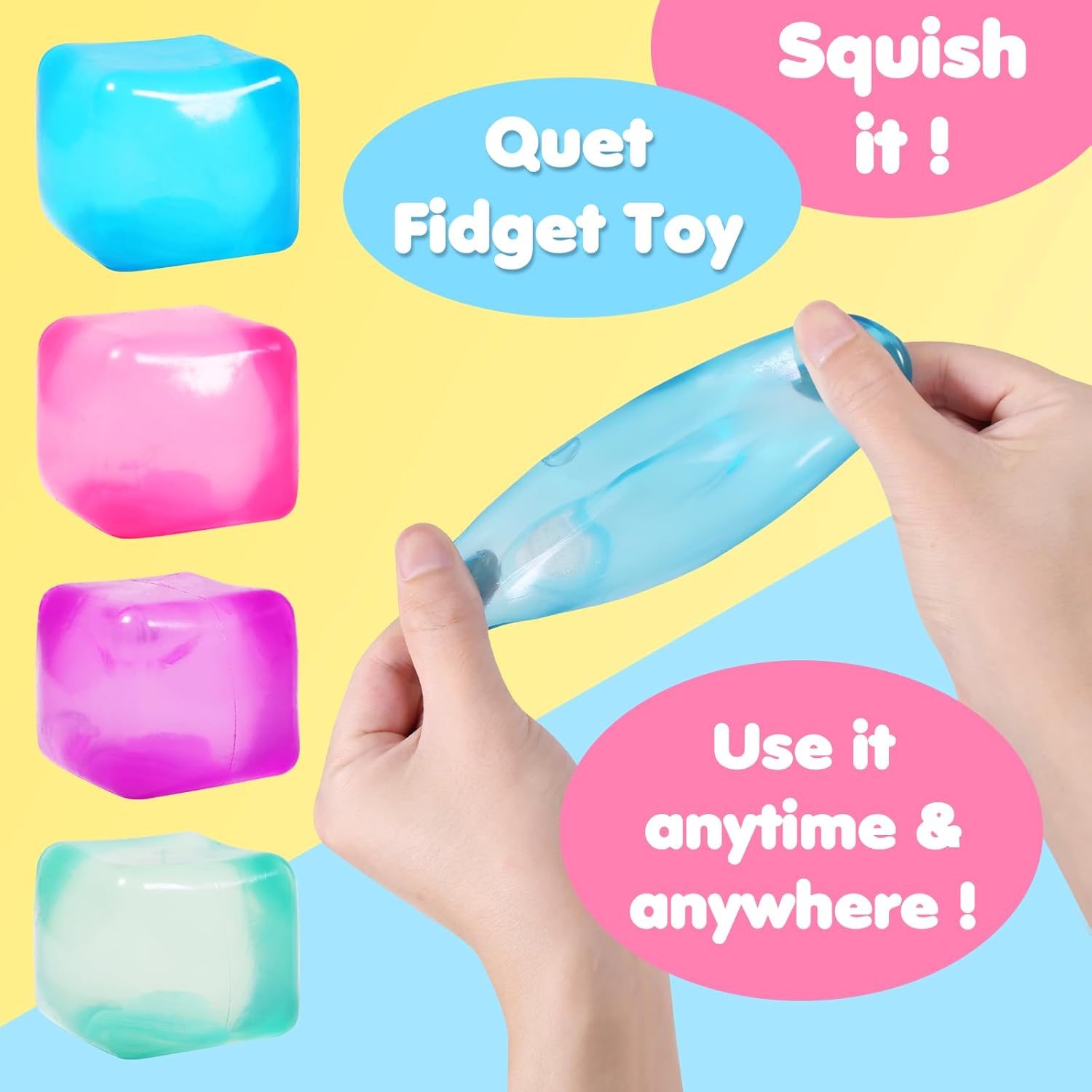 Stress Cube Squishy Stress Bal - Kids' Toy のレビューと価格