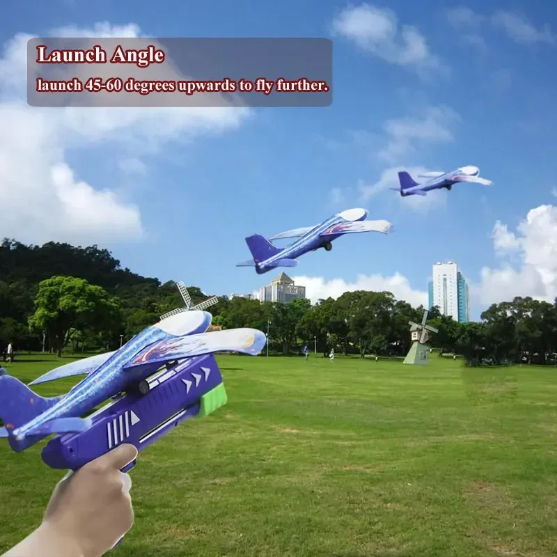 Kids 24/34cm Foam Plane Toy Gu - Catapult Launcher Toy のレビューと価格
