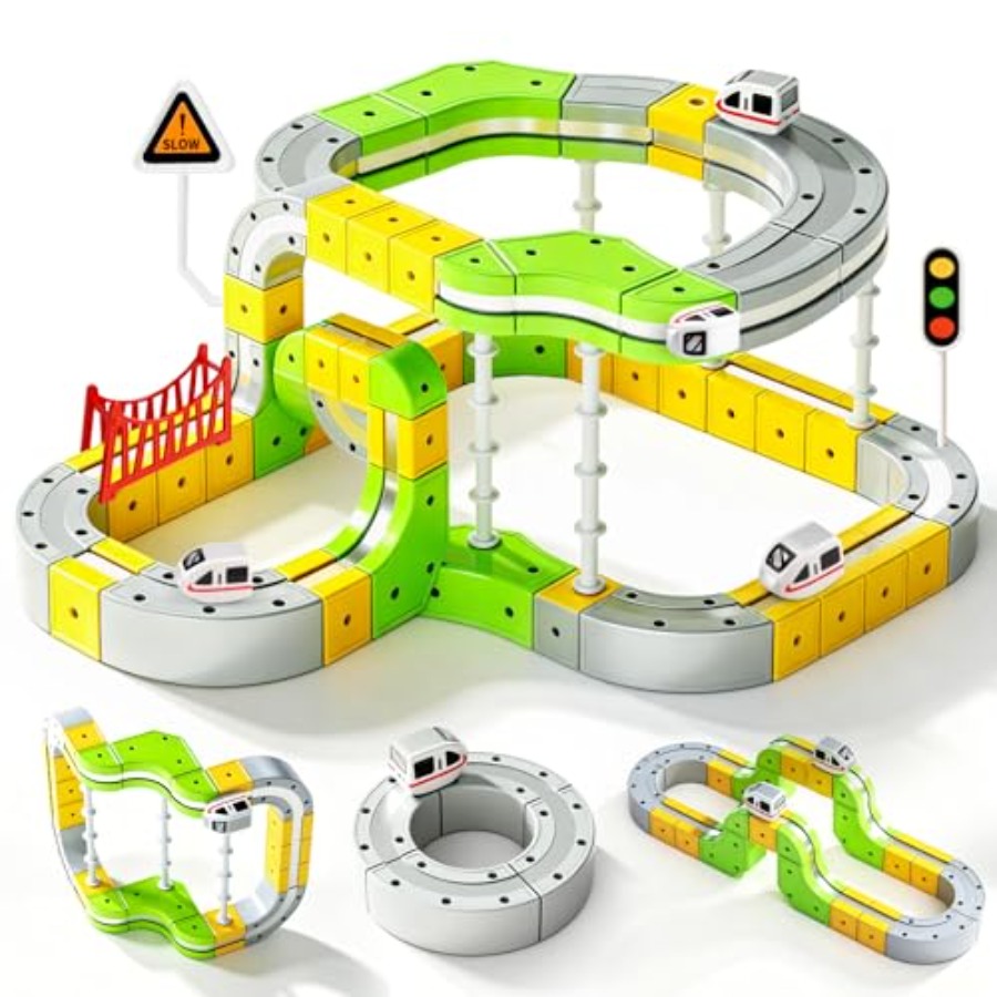 STEM train set for kids 4-8 ma - Kids' Toy のレビューと価格