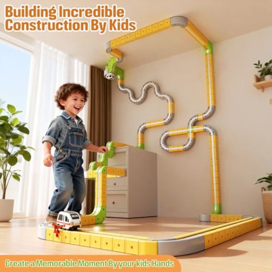 STEM train set for kids 4-8 ma - Kids' Toy のレビューと価格