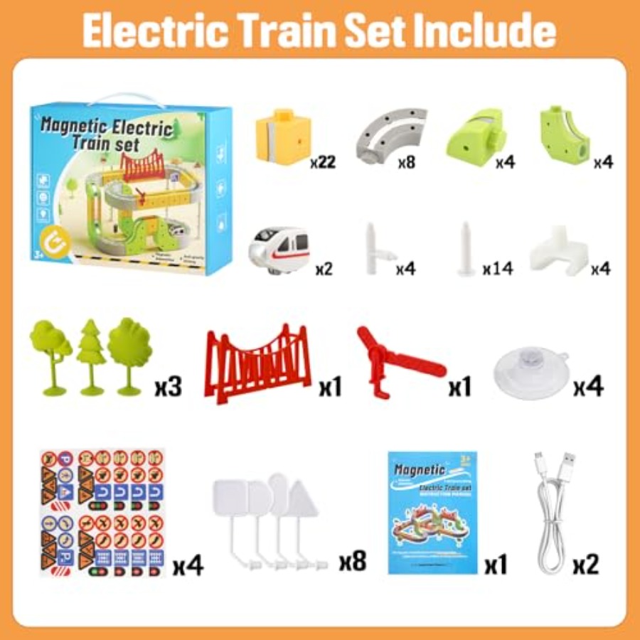 STEM train set for kids 4-8 ma - Kids' Toy のレビューと価格