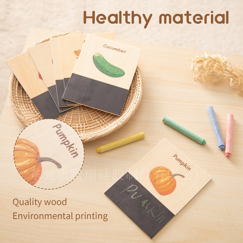 Wooden Cognition Flash Cards W - Educational Flash Card のレビューと価格