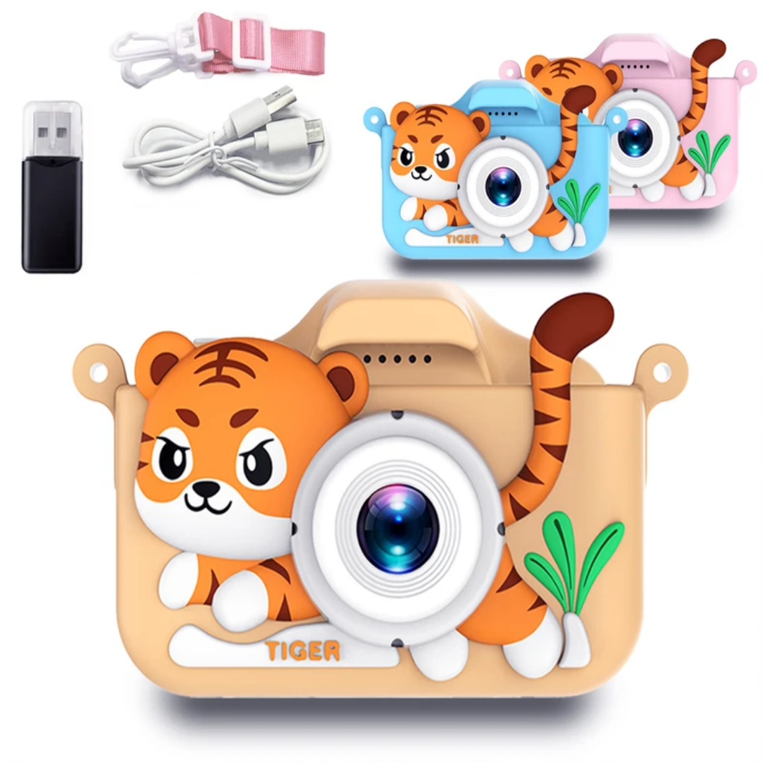 Kids Mini Camera Cartoon Tiger - Kids Toys Top View のレビューと価格