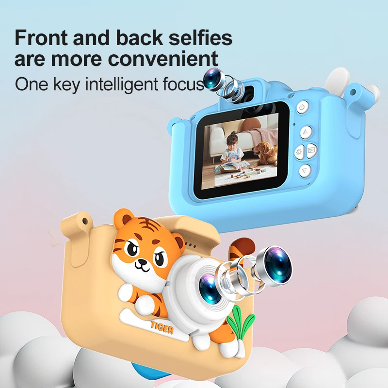 Kids Mini Camera Cartoon Tiger - Kids Toys Top View のレビューと価格