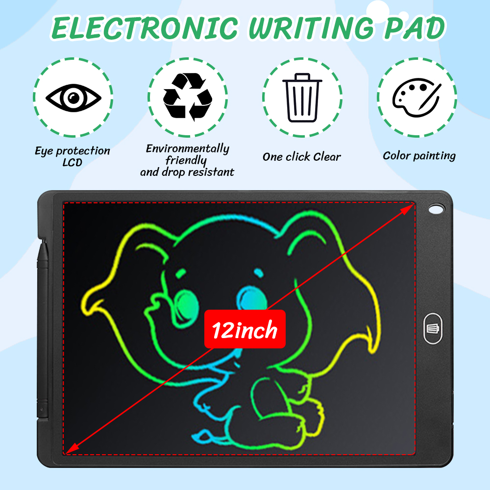 12 inch LCD Drawing Writing Ta - Learning Tablet Kids のレビューと価格