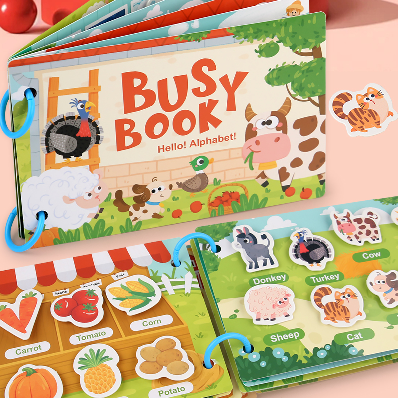 Montessori Baby Busy book My F - Kids Quiet Toys のレビューと価格
