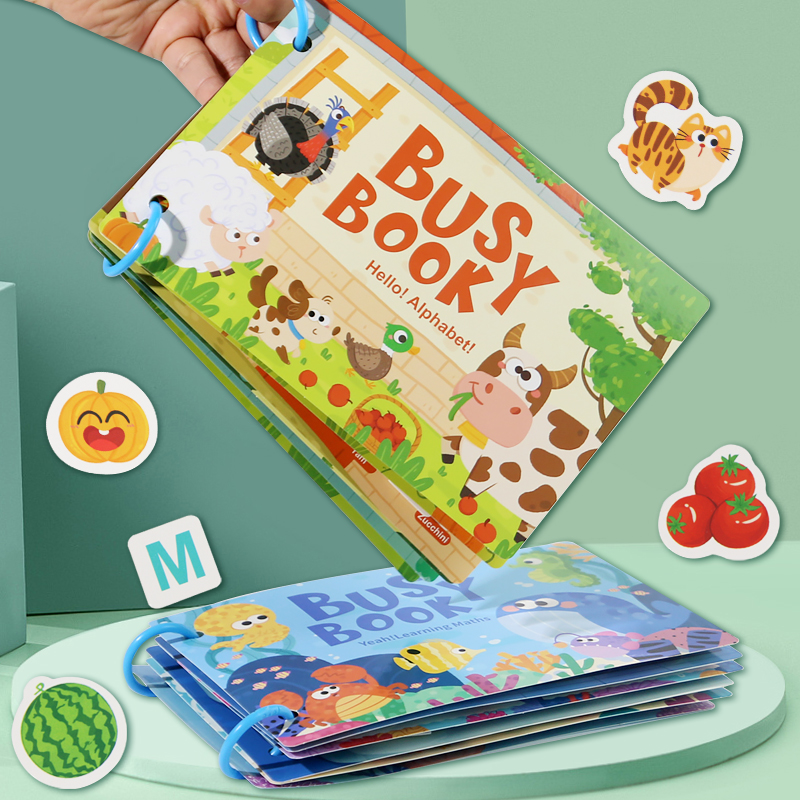 Montessori Baby Busy book My F - Kids Quiet Toys のレビューと価格