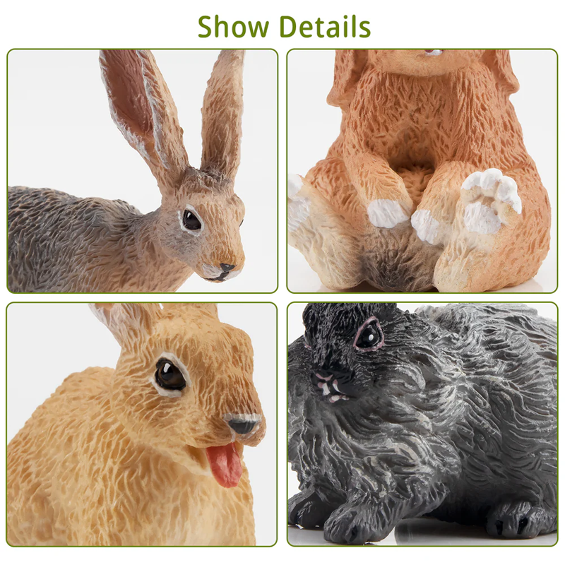 12Pcs Simulation Rabbit Farm A - Kids Toys Latest のレビューと価格
