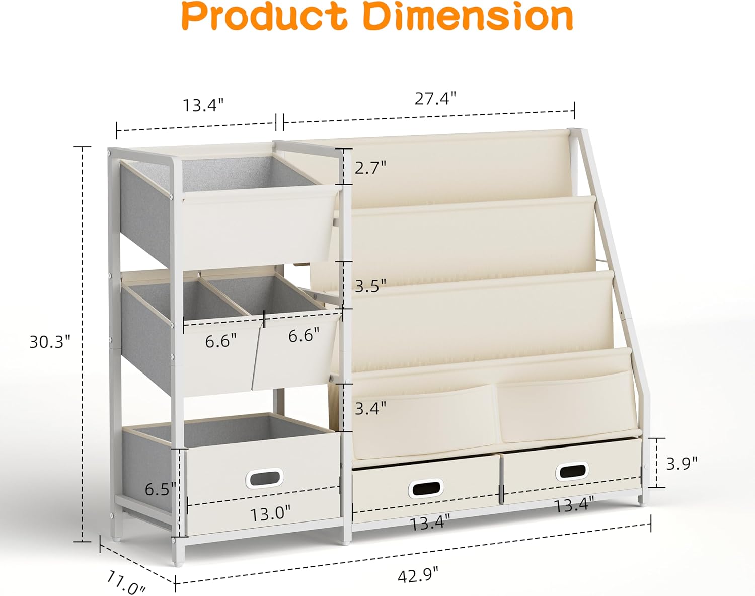 Kids Bookshelf and Toy Storage - Kids' Toy のレビューと価格