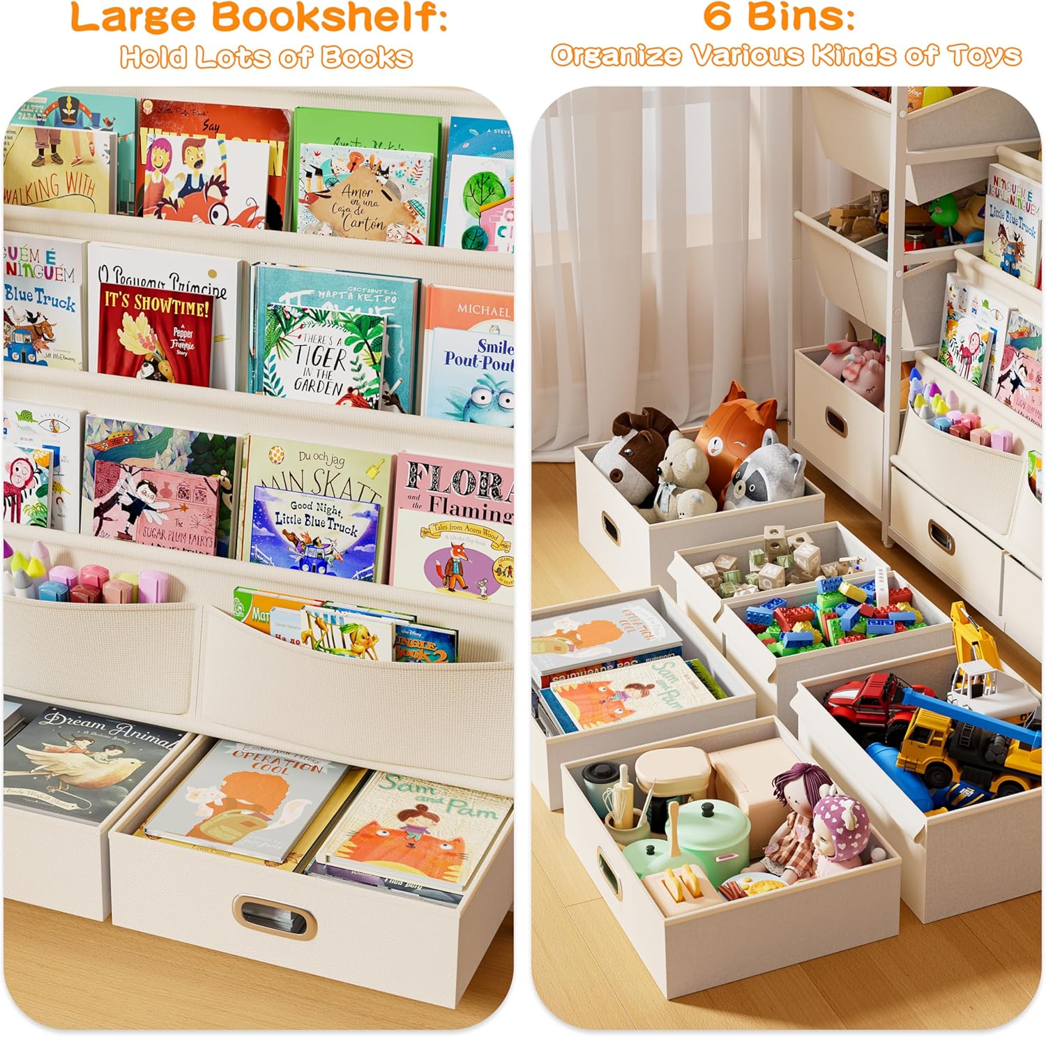 Kids Bookshelf and Toy Storage - Kids' Toy のレビューと価格
