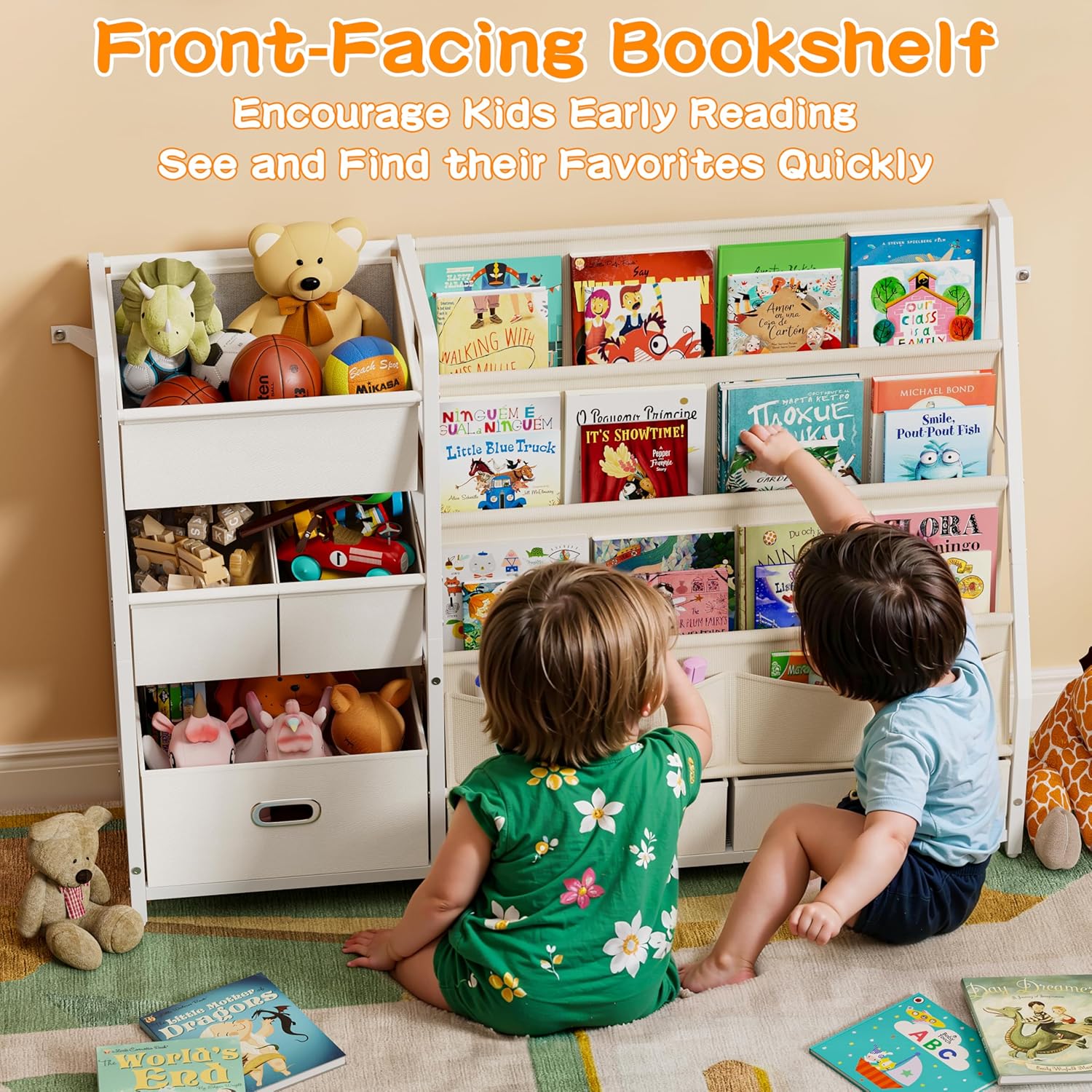 Kids Bookshelf and Toy Storage - Kids' Toy のレビューと価格