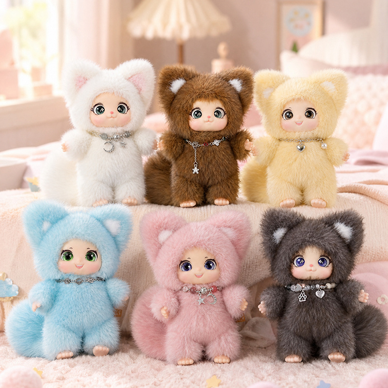 18cm New Cute Family Fox Plush - Kids Toys Idea のレビューと価格