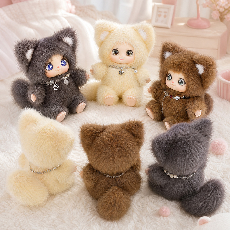 18cm New Cute Family Fox Plush - Kids Toys Idea のレビューと価格