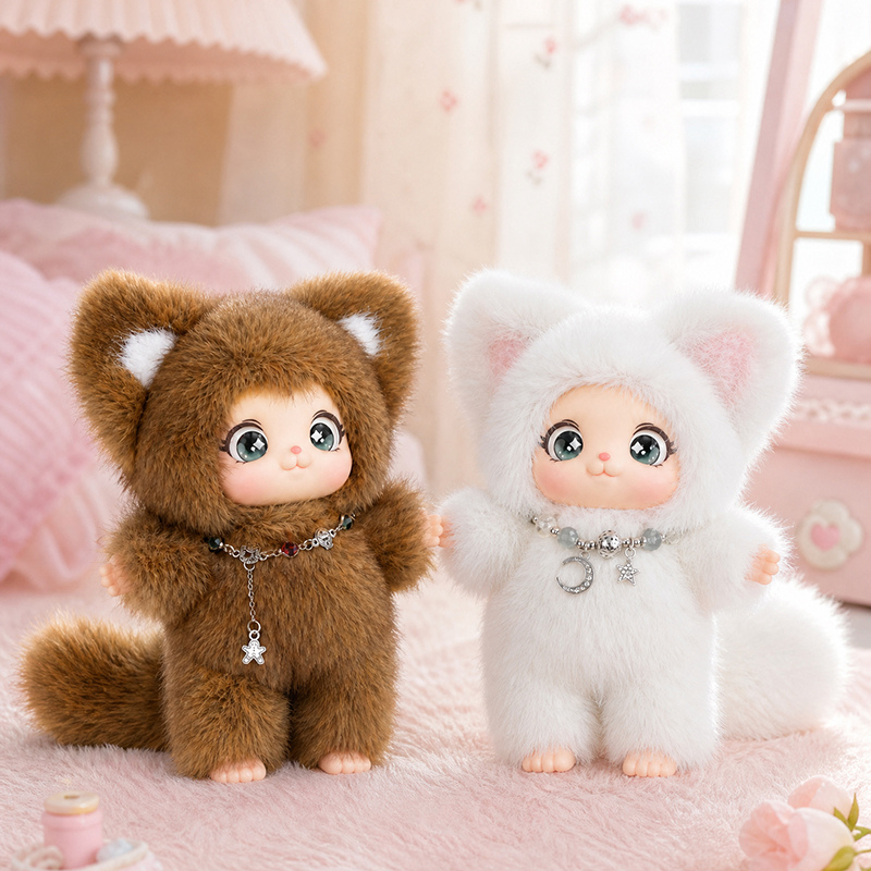 18cm New Cute Family Fox Plush - Kids Toys Idea のレビューと価格
