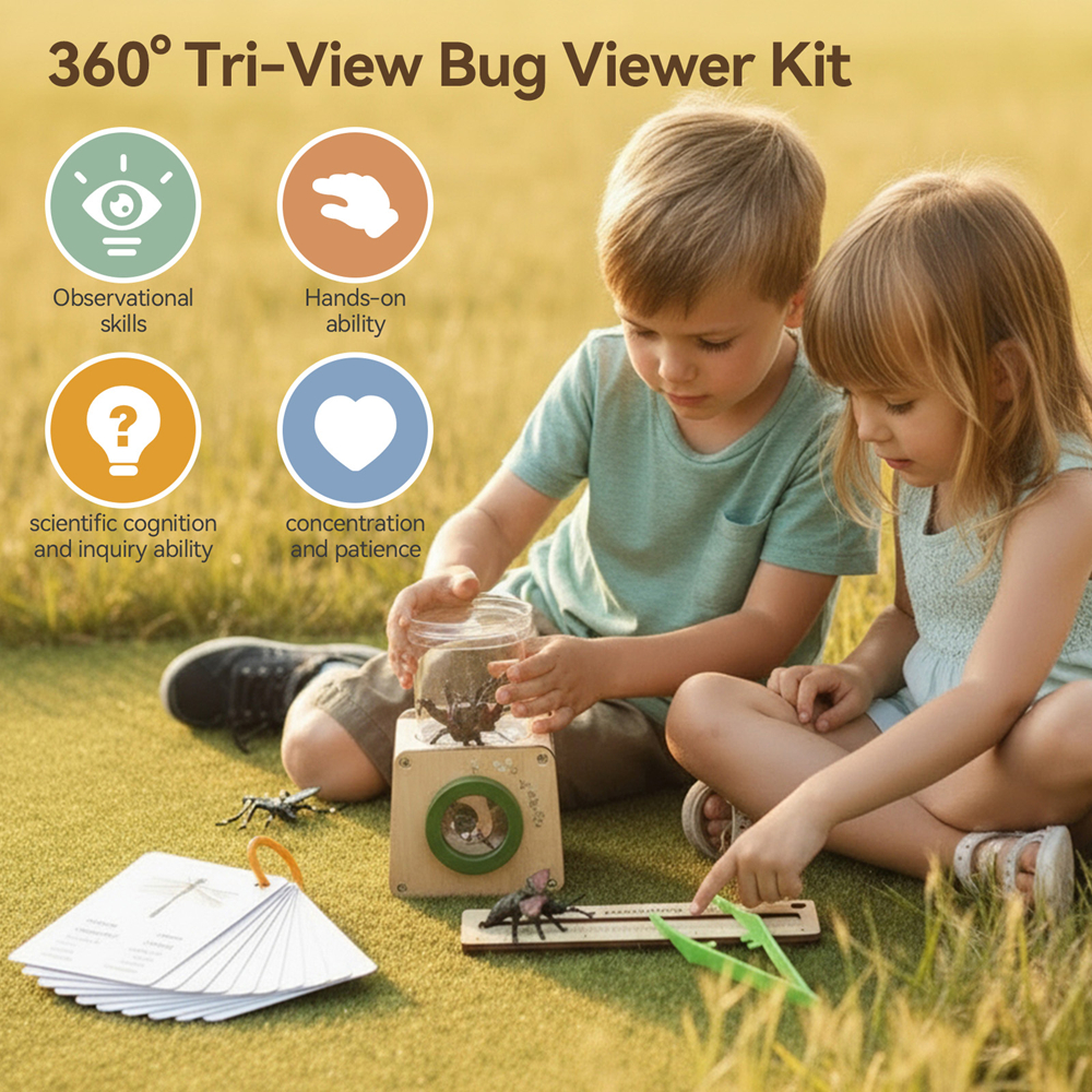 360 Tri View Bug Viewer Kit fo - Kids Toys Top View のレビューと価格