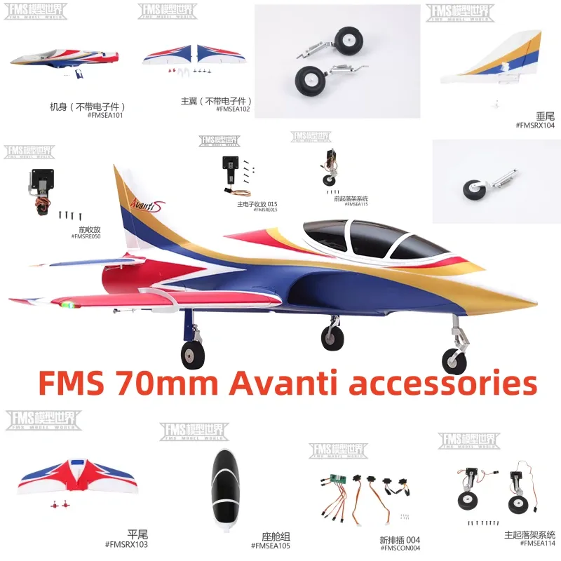 Fms 70mm Avanti V3 Aircraft Co - Kids Toys Remote Car のレビューと価格