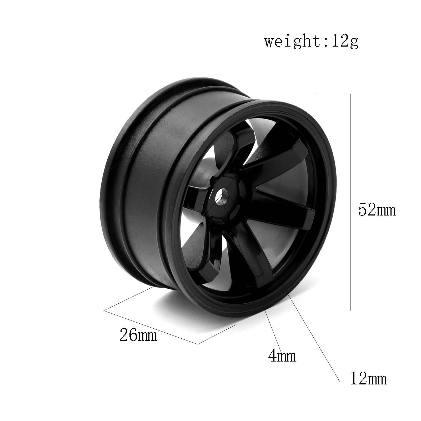 4pcs  Plastic Wheel Hub RC Rac - Kids Toys Remote Car のレビューと価格