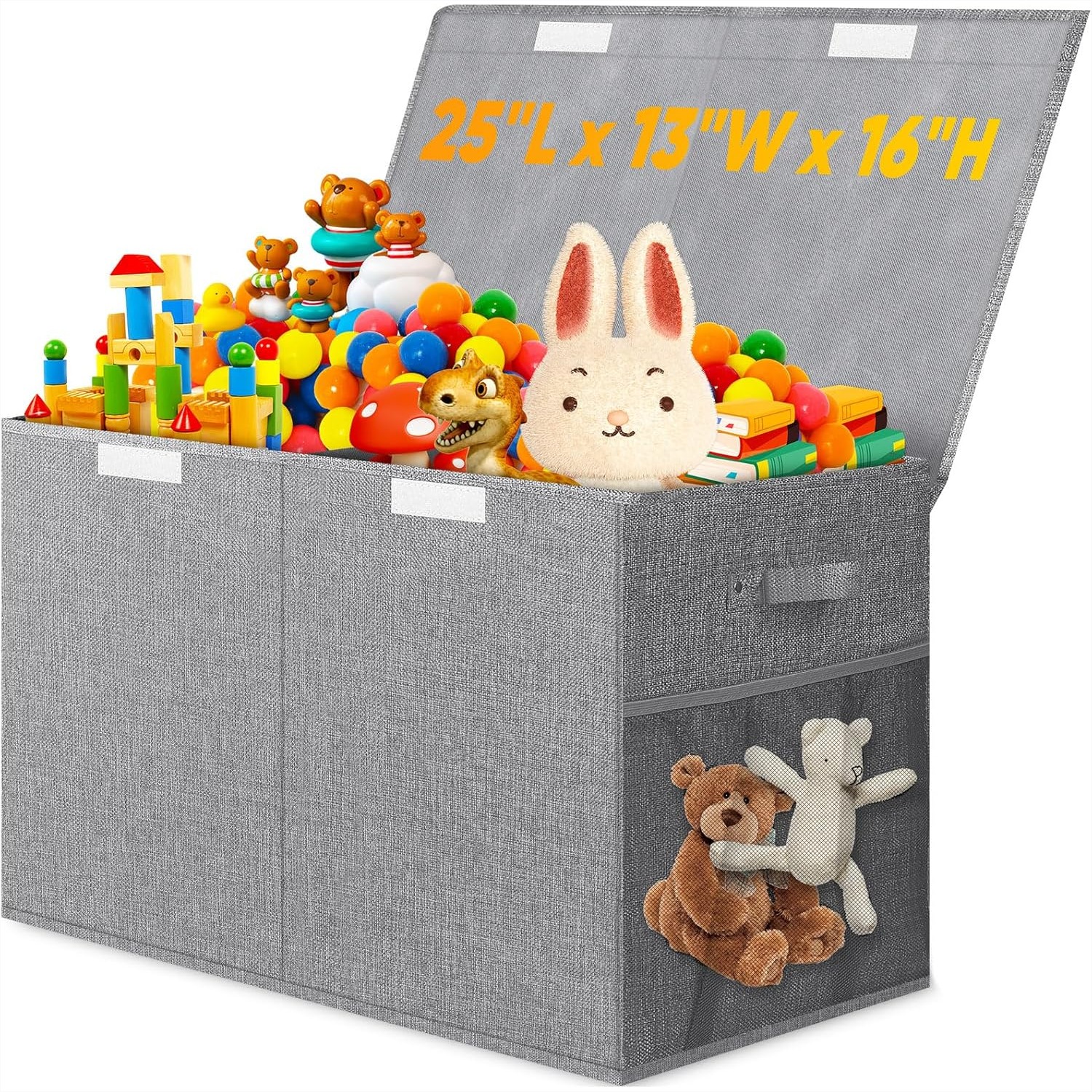 Large Toy Storage Box with Lid - Kids' Toy のレビューと価格