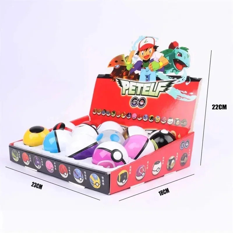 12Pcs Pokemon Figure Pokeball  - Kids Toys Idea のレビューと価格
