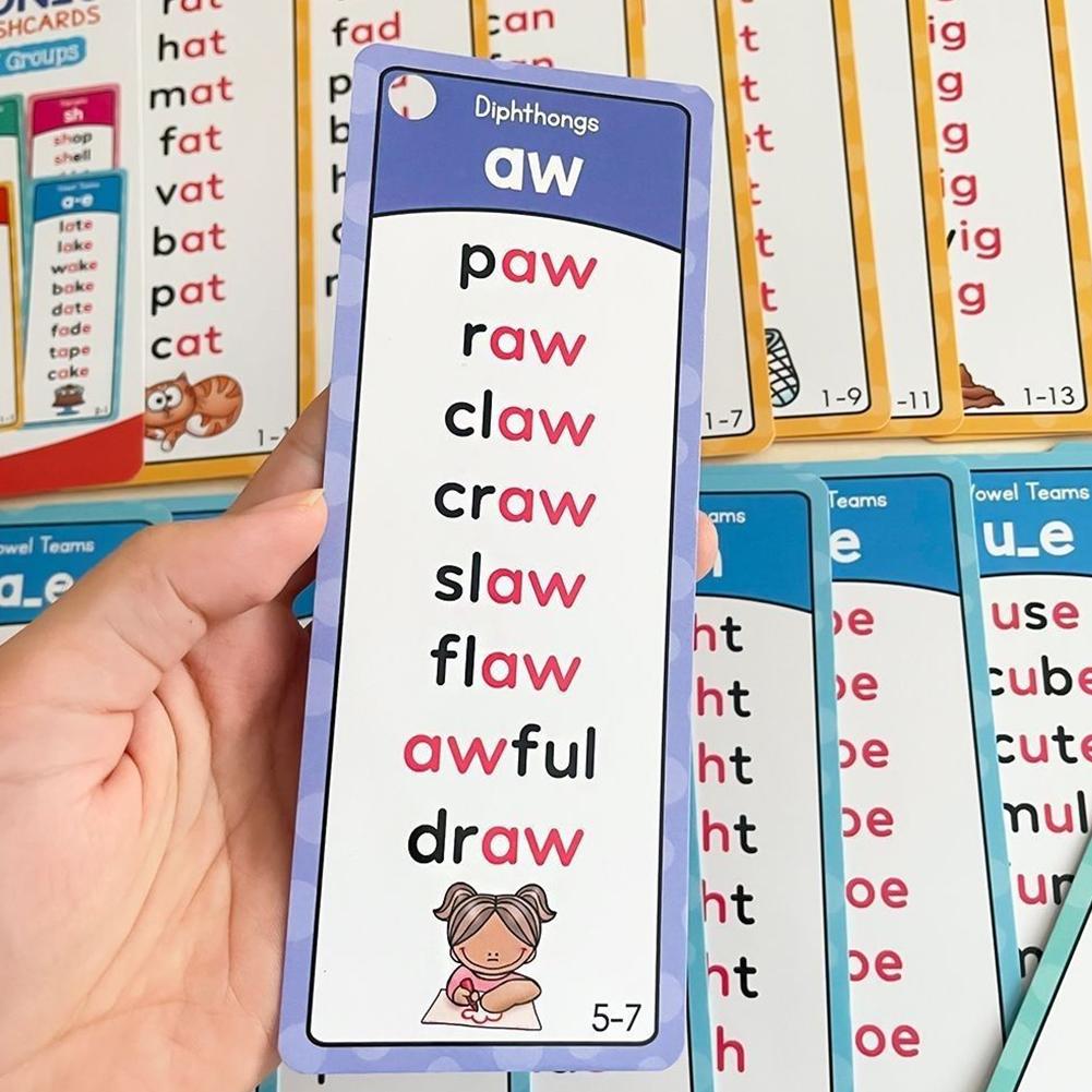 117 Groups Phonics Flashcards  - Educational Flash Card のレビューと価格