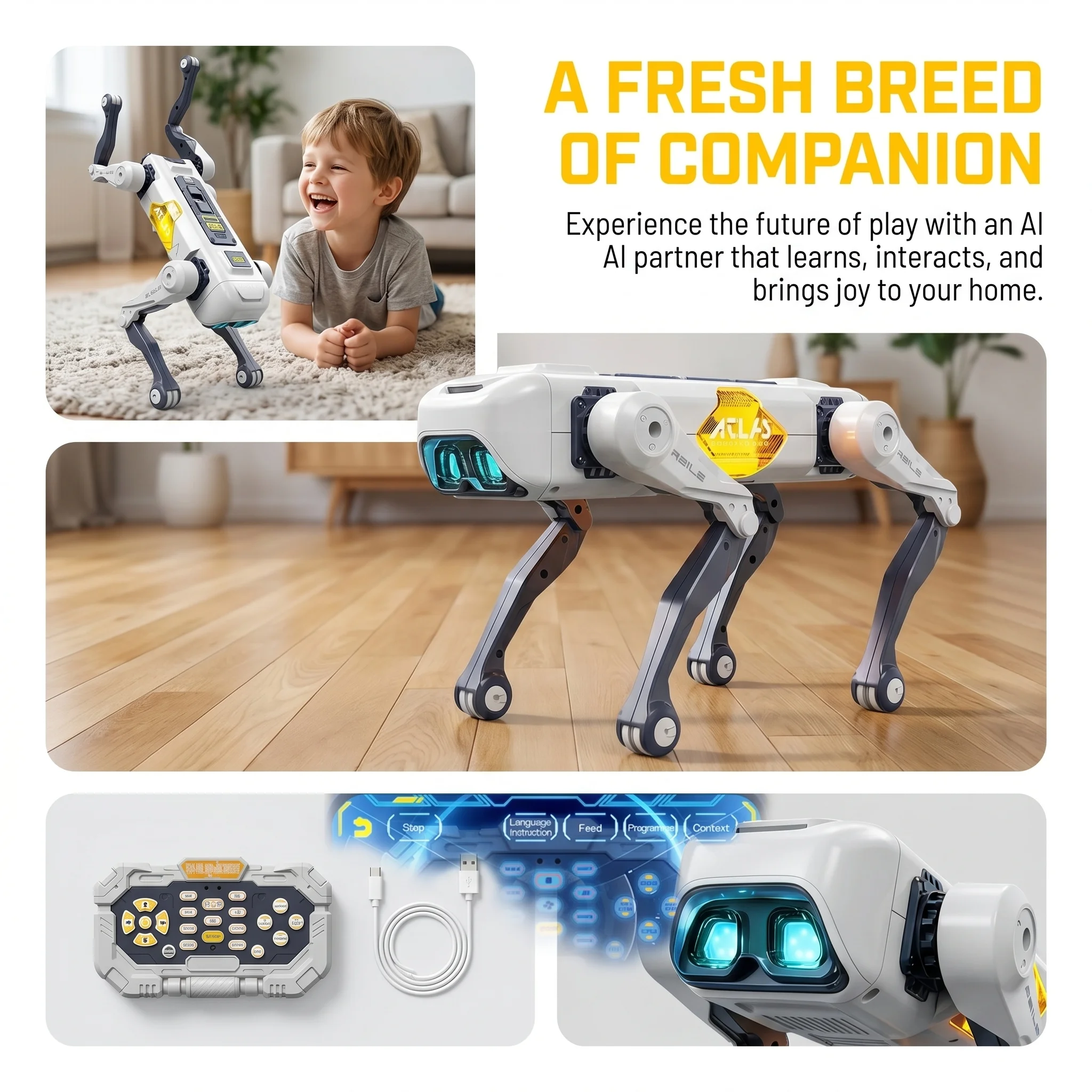 AI Smart Robot Dog, Voice & AP - Kids Toys Idea のレビューと価格