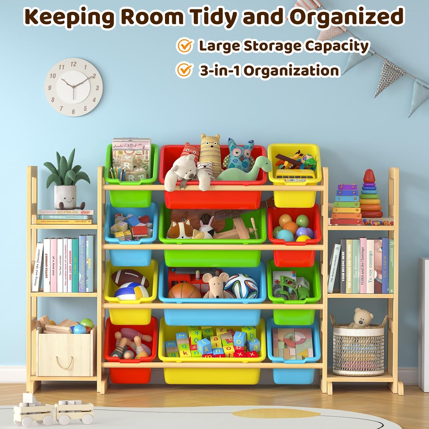 Toy Storage Organizer with 12  - Kids' Toy のレビューと価格