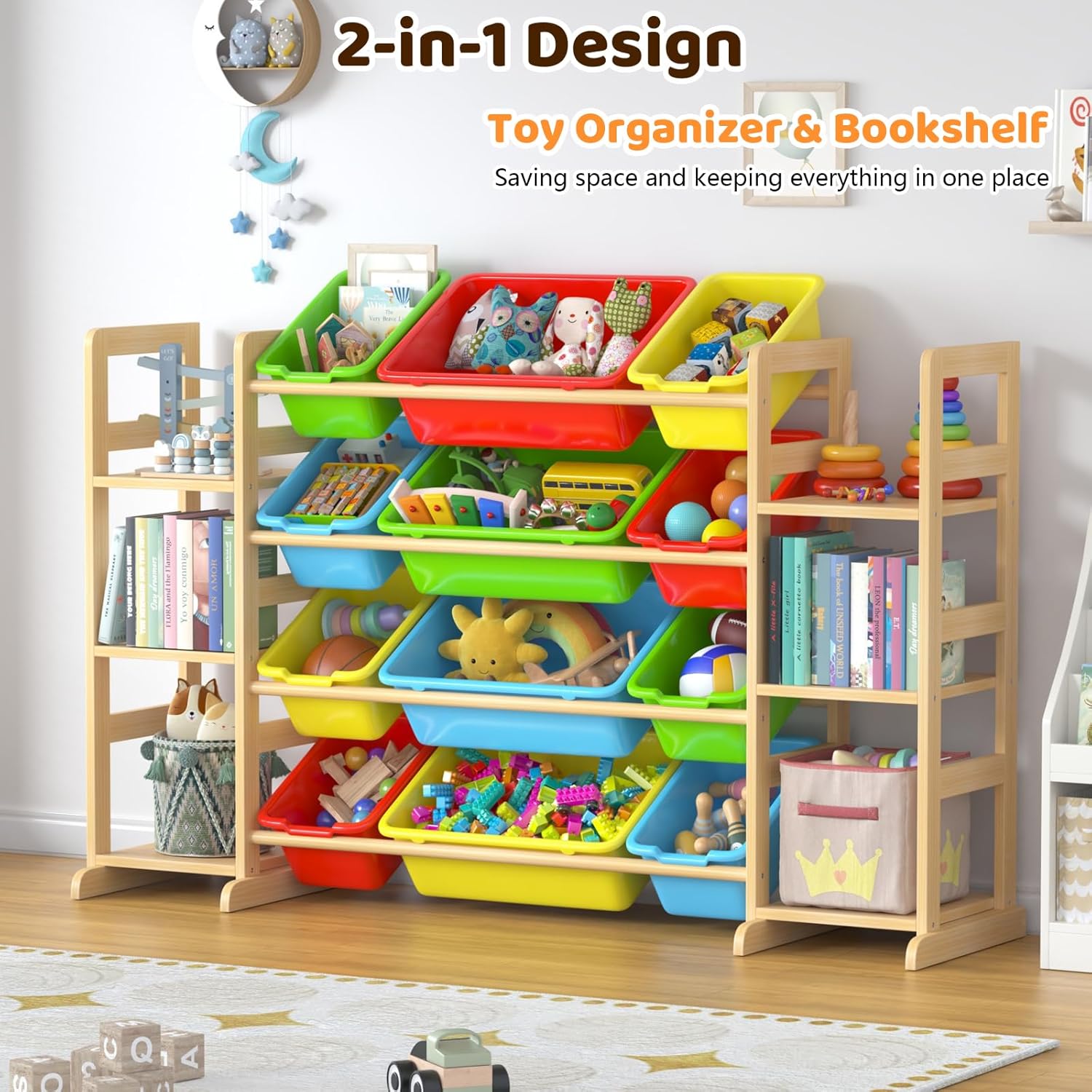 Toy Storage Organizer with 12  - Kids' Toy のレビューと価格