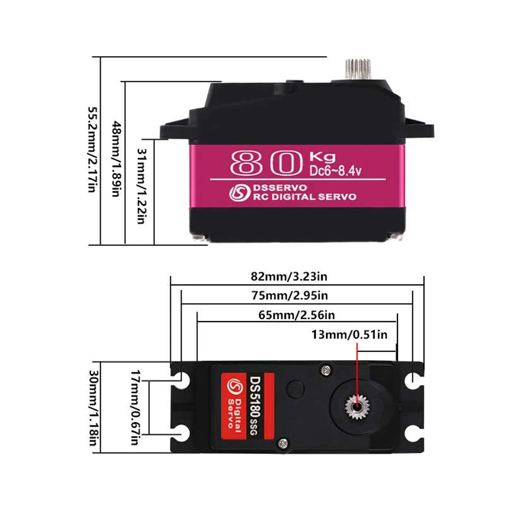 Dsservo Waterproof DS5180 80KG - Kids Toys Remote Car のレビューと価格