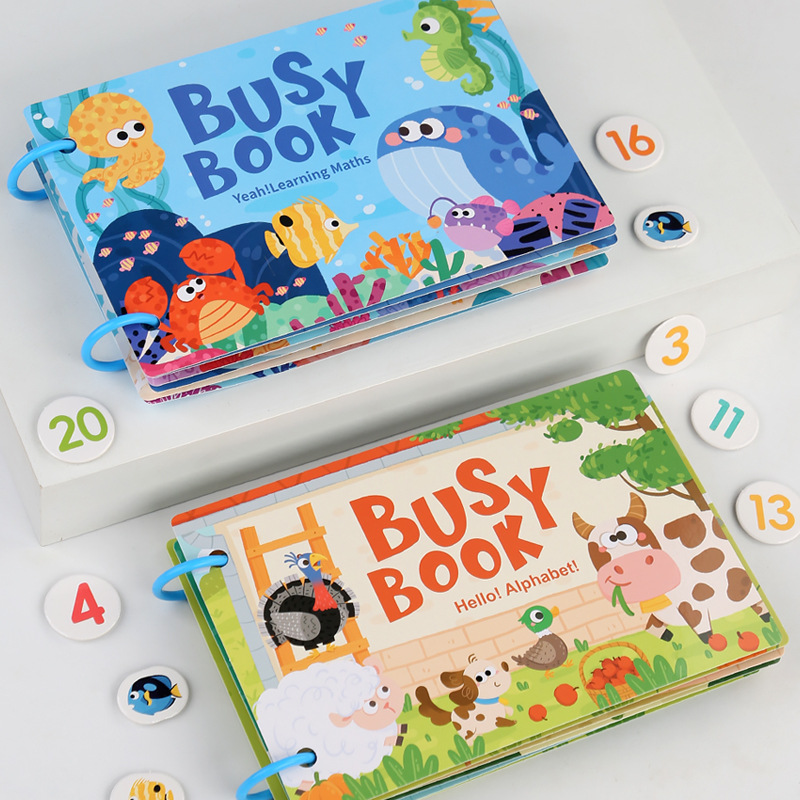 Montessori Baby Busy book My F - Kids Quiet Toys のレビューと価格