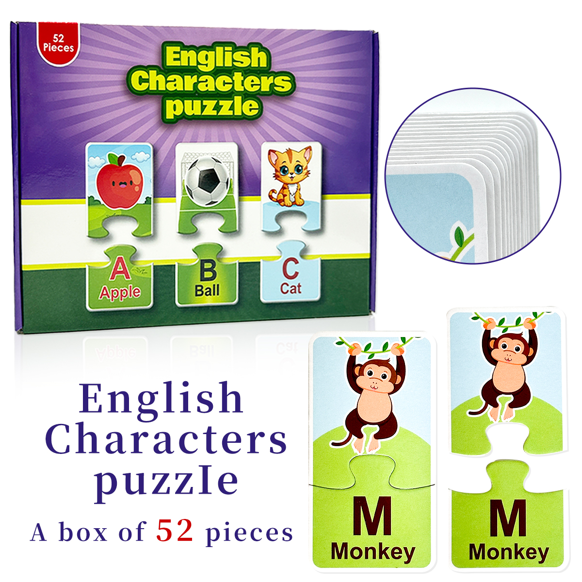 Alphabet Matching Puzzle Cards - Educational Flash Card のレビューと価格