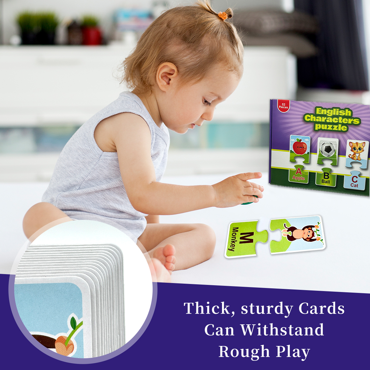 Alphabet Matching Puzzle Cards - Educational Flash Card のレビューと価格