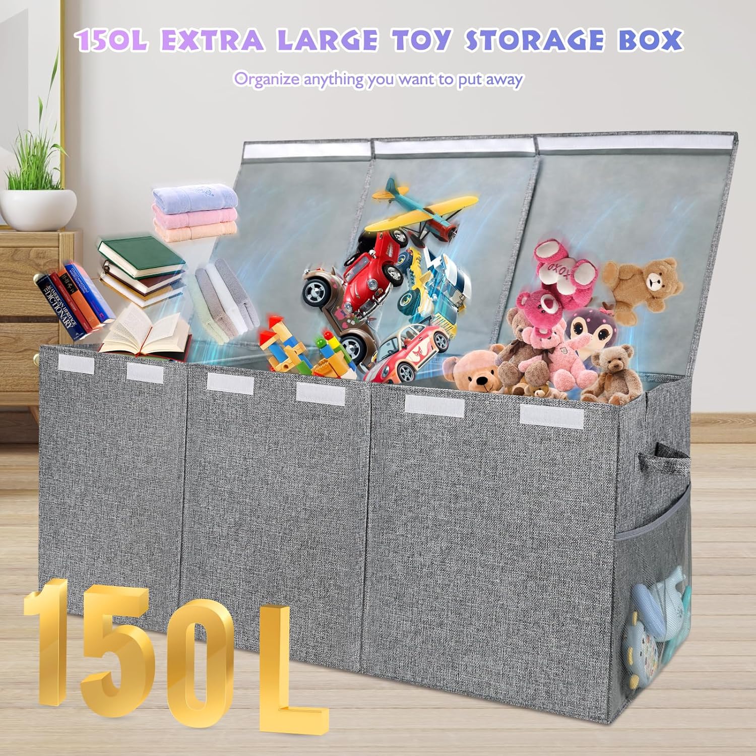 Large Toy Storage Organizer wi - Kids' Toy のレビューと価格
